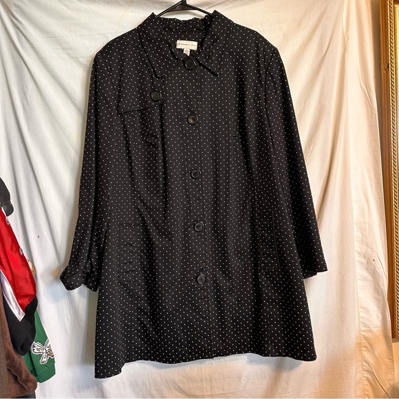 JM Collection Woman Polka Dot Jacket - Picture 2 of 11